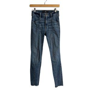 Hollister hi-rise super skinny jeans. Size 3/26 regular‎